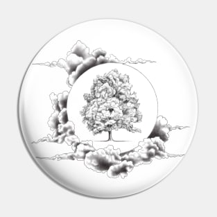 Tree of Life Floating in a Sea of Clouds Pin