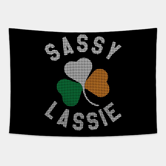 St Patrick's Day - Sassy Lassie Irish Pride Tapestry by ahmed4411