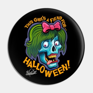 Halloween Girl Pin