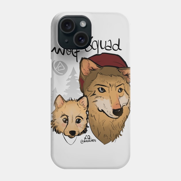 Wolf Squad Phone Case by @akaluciarts