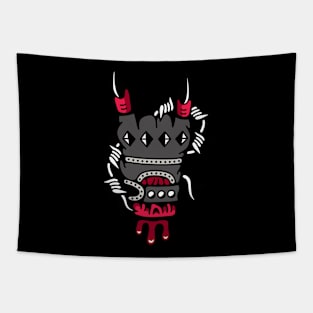 Devil hand barbed wire Tapestry