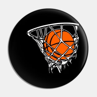 Basketball Hoop, Net and Ball Pin