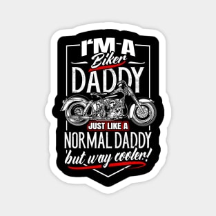 Cool Biker Dad Motorcyclist Magnet