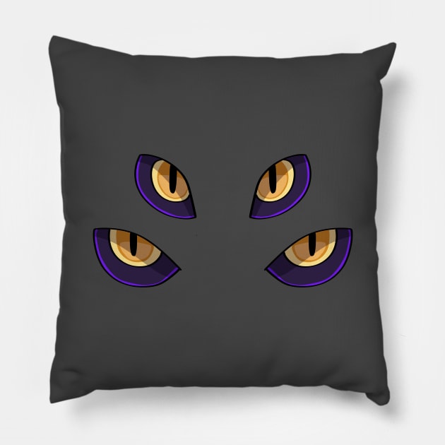 creepy eyes Pillow by Ashe Cloud