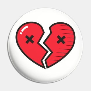 Broken Heart Pin