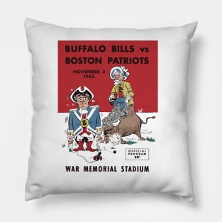 Vintage Buffalo Bills Program Pillow