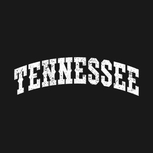 Vintage Tennessee TN Varsity Style White Text Orange T-Shirt