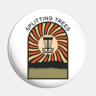 Splitting Trees | Disc Golf Vintage Retro Arch Mountains Pin