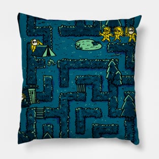 Crystal Lake Maze Pillow