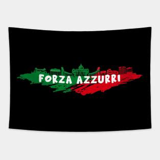 Italy soccer jersey italy football forza azzurri forza italia Tapestry