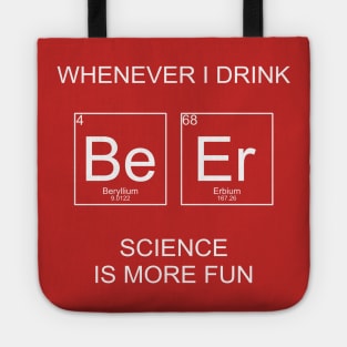 Funny Beer Science Periodic Table Elements Tote