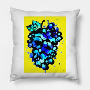 Colored Grape Fruit Art Pillow