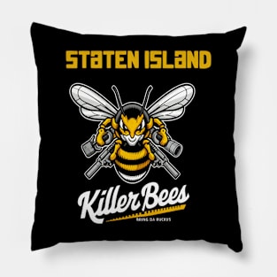 Staten Island Killer bees Funny bee wutang Pillow