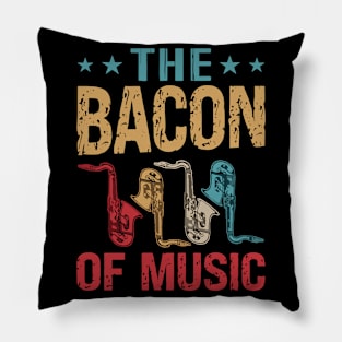The Bacon of Music Design Saxophone Pillow