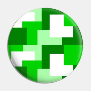 Green abstract squares tiles pattern Pin