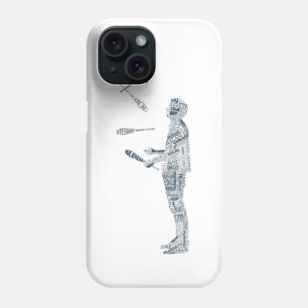 Tshirt - Juggling Typology Phone Case by samjmann