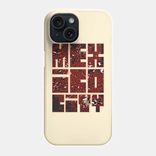 Mexico City Map Typography - Vector Phone Case