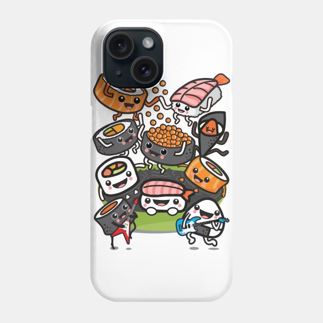 Sushi Rock Phone Case by Plushism