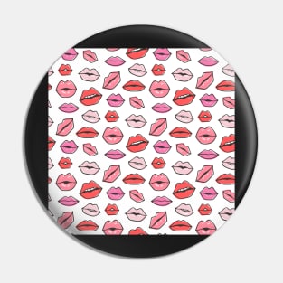 Lips Kiss Lipstick Love Pin