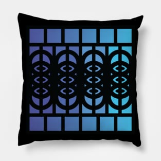 “Dimensional Cloning” - V.3 Blue - (Geometric Art) (Dimensions) - Doc Labs Pillow