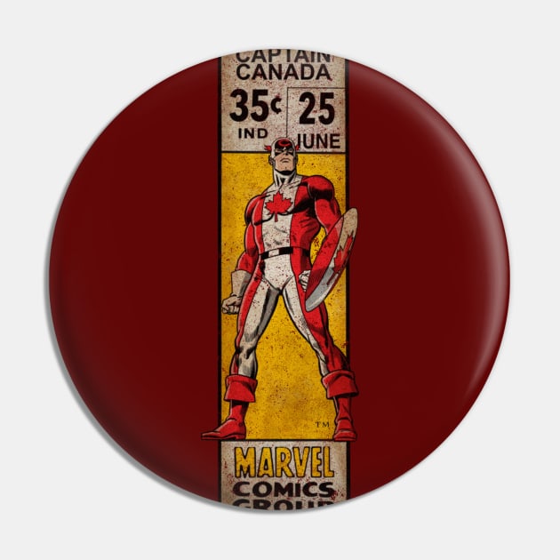 Captain Canada corner box Pin by ThirteenthFloor