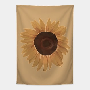 Low Poly Sunflower Tapestry