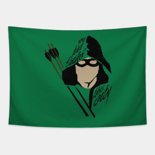 The Green Archer Tapestry by RetroFreak