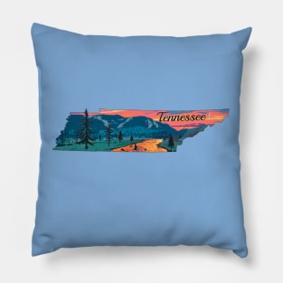 Tennessee Fly Fishing State River Sunset by TeeCreations Pillow