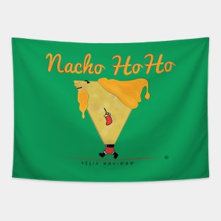 Nacho HoHo Tortilla Chip Santa Claus Tapestry