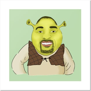 Screaming Shrek  Art Board Print for Sale by SunnyMoonCrafts