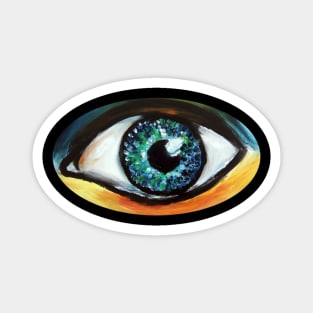 Blue Eye Art Drawing Magnet