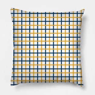 Blue & Gold Tattersall Pillow