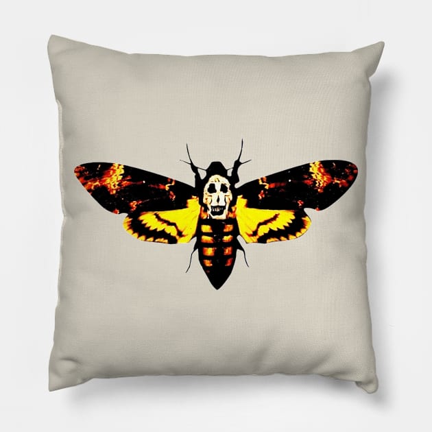 Deathmoth Pillow by benjaminhbailey