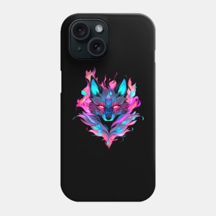 Fire fox, pink and blue Phone Case