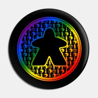 Meeple Icons - Rainbow Pin