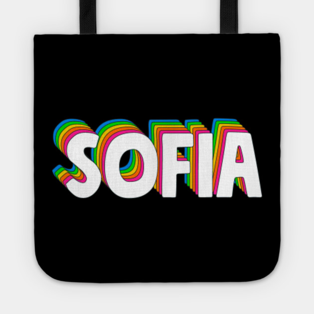 Hello My Name Is Sofia Rainbow Name Sofia Bolsa De Tela Teepublic Mx Hello My Name Is Sofia Rainbow Name Sofia Bolsa De Tela Teepublic Mx