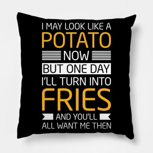 Workout Motivational Fitness I May Look Like A Potato Now Pillow