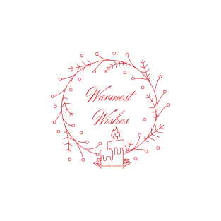 Holiday Collection - Warmest Wishes (White/Red) T-Shirt