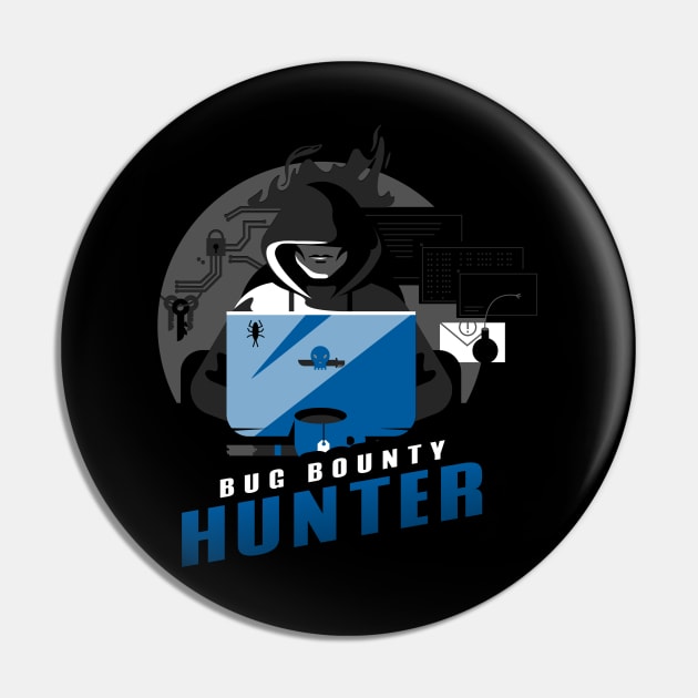 Bug Bounty Hunter | Hacker Design Pin by leo-jess