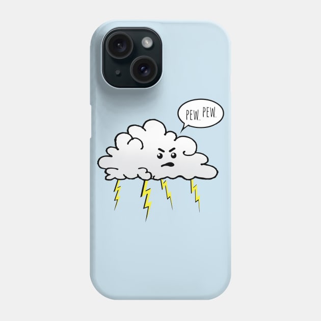 Angry Cloud Phone Case by wanungara