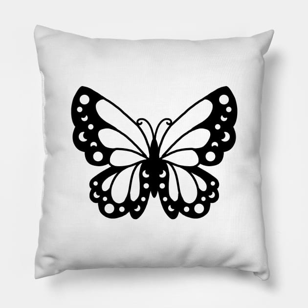 Butterfly Pillow by Thedustyphoenix