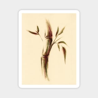 Autumn - Sumie Zen Bamboo Painting Magnet