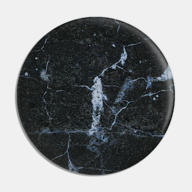 Black And Blue Elegant Marble Pattern Pin by Islanr