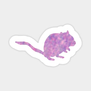 Pink/purple watercolour gerbil Magnet