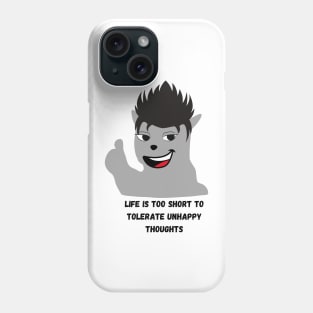 cat positive thoughts Phone Case