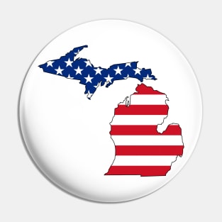 Michigan USA Pin