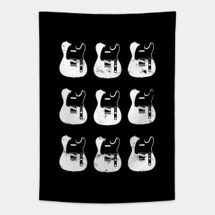 T-Style Electric Guitar Bodies Dark Theme Tapestry