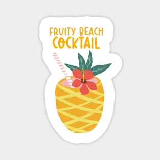 Fruity Beach Cocktail Magnet