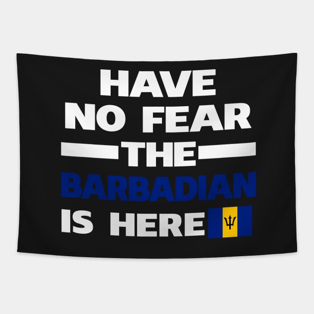 No Fear Barbadian Is Here Barbados Tapestry by lubashantae