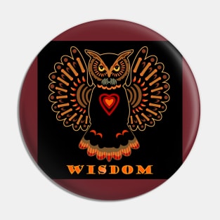 Wise Owl II Pin